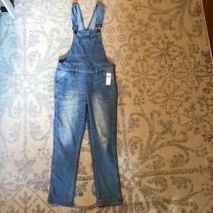 Gap Distressed overalls